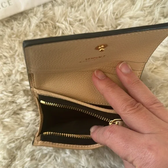 Versace Tan Leather Small Wallet - Picture 7 of 8